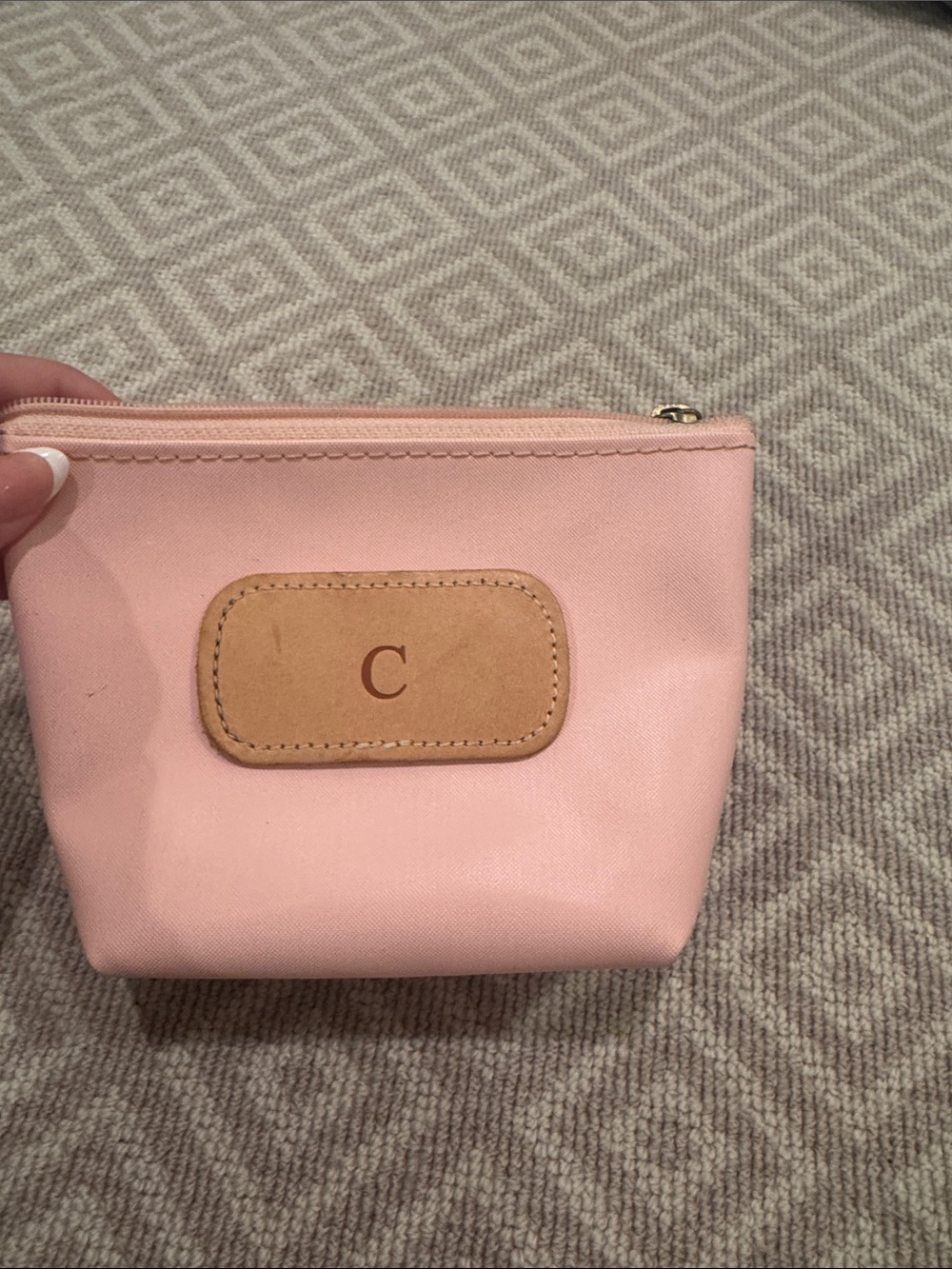 Monogram Pink Cosmetic Pouch - C